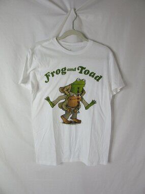 Frog and Toad T Shirt White Crew Childhood Memories Story Book Size Small New